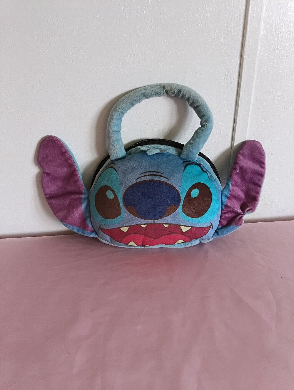 Disney Stitch Shoulder bag plush purse Head Lilo & Stitch Girls
